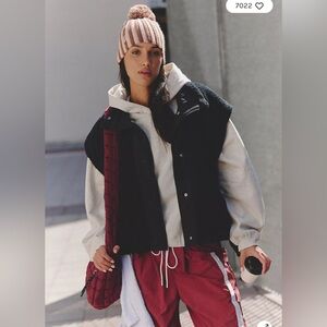 NWT - Free People Movement “Scout it Out Fleece Vest. Size XS, Black